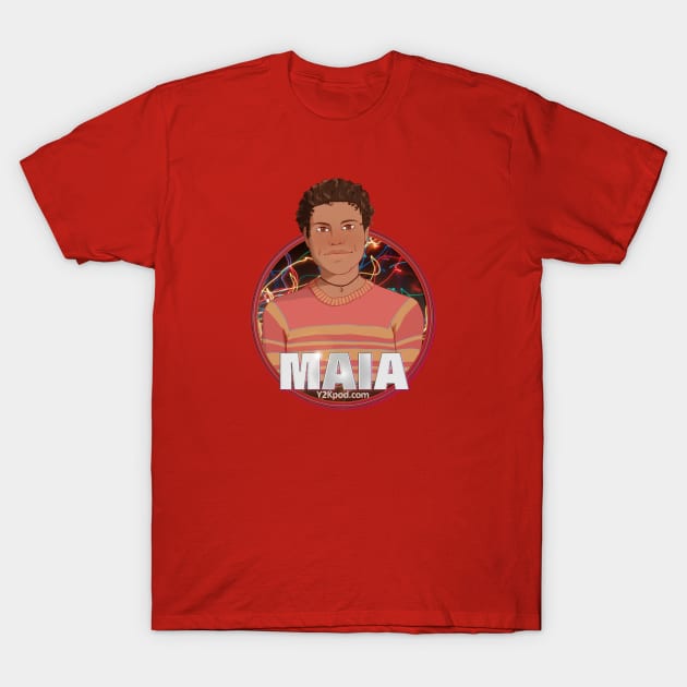 Y2K Audio Drama Podcast Character Design - Maia T-Shirt by y2kpod